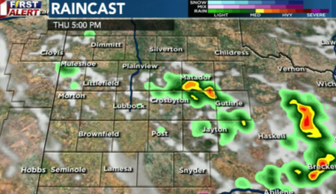 Few strong thunderstorms possible Thursday with warmer temperatures