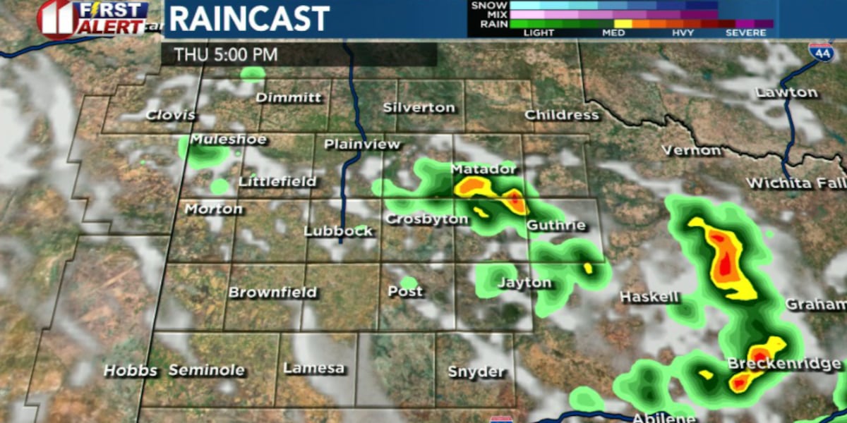 Few strong thunderstorms possible Thursday with warmer temperatures