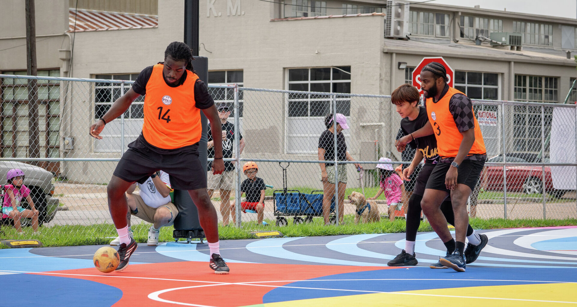 Colorful new soccer court brightens up Second Ward ahead of World Cup