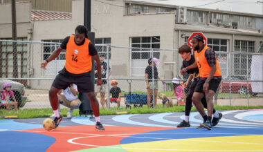 Colorful new soccer court brightens up Second Ward ahead of World Cup