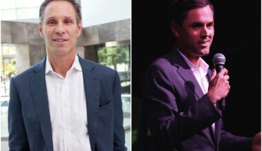 State Sens. Nathan Johnson, left, and Mayes Middleton are vying to be the next Texas attorney general.