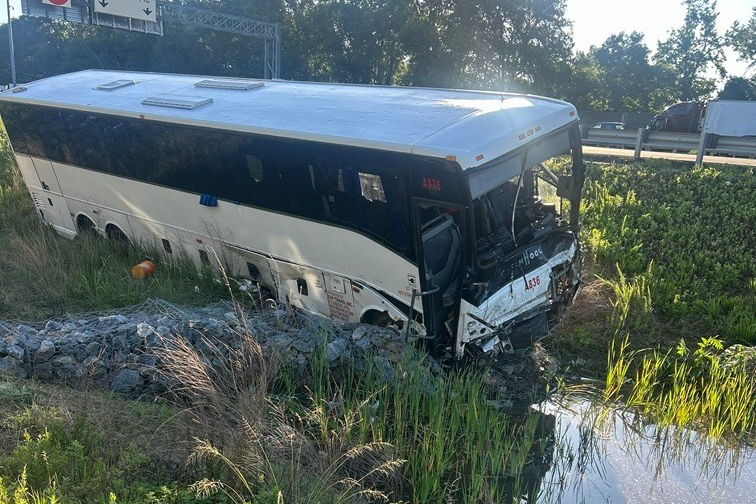 Bus hits cars in Virginia, killing 5 people and injuring 34, state police say