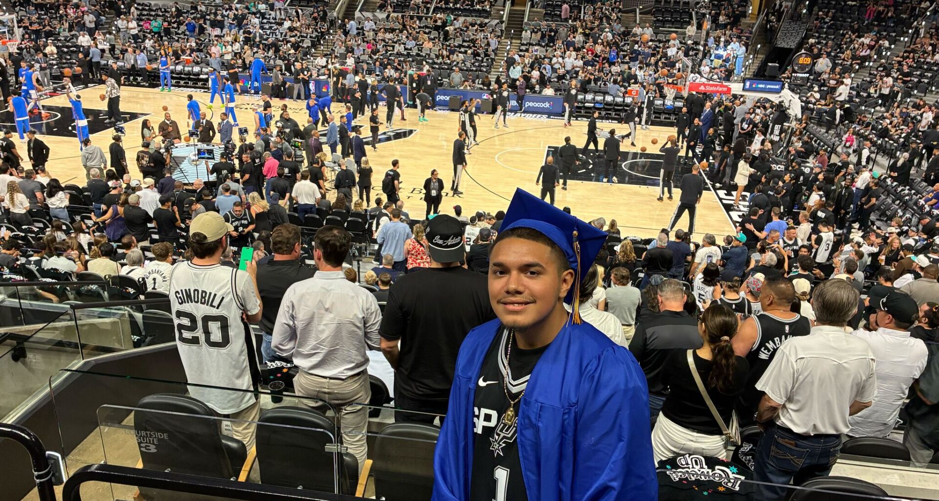 Corpus Christi graduate-to-be attends Spurs Game 6 before graduation