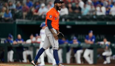 Yordan Alvarez homers twice for 2nd consecutive game to help Astros beat Rangers 4-3