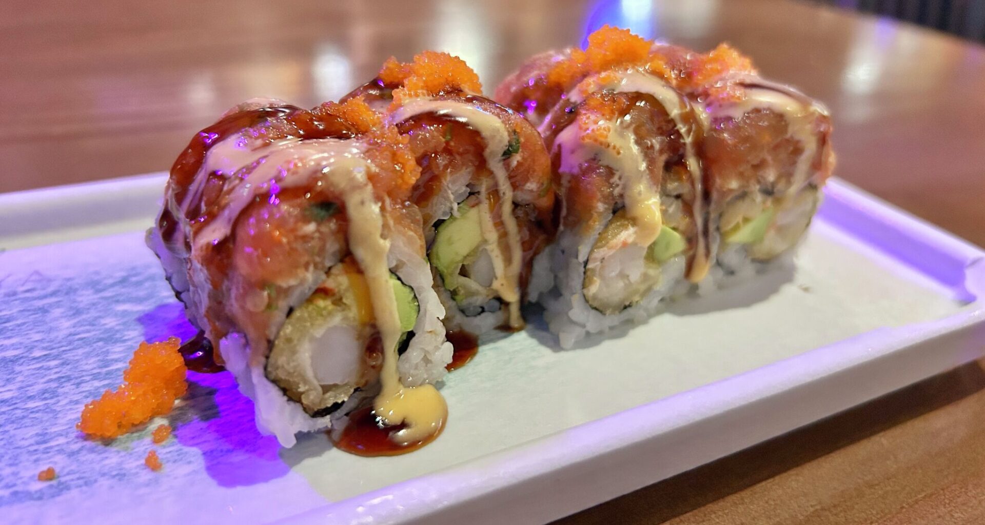 The Bamboo Roll is one of several you can order from Umiya during its all-you-can-eat lunch service. 