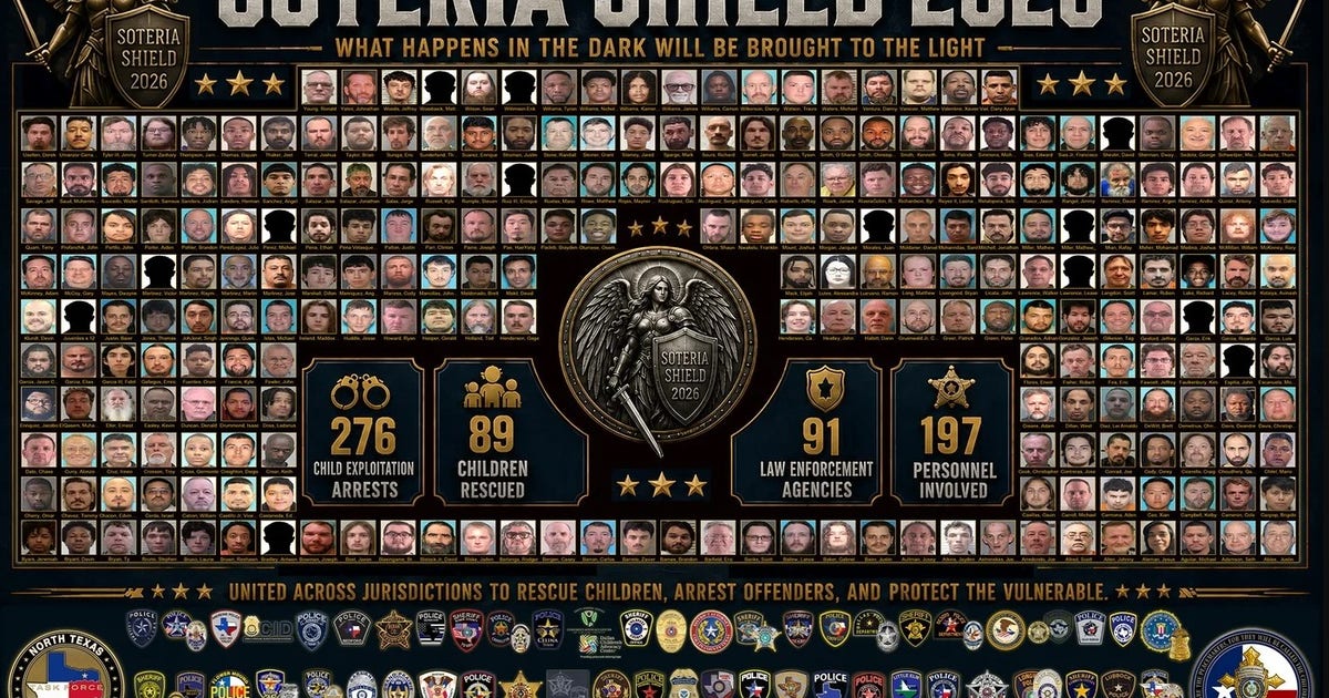Nearly 300 arrested and 89 children rescued in massive Texas law enforcement operation