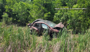 2 rushed to hospital after crash involving vehicle and train in Harris County, Precinct 3 officials say