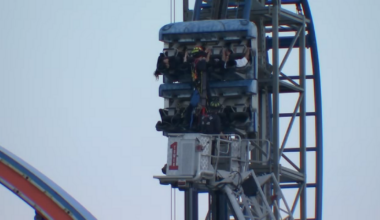 8 students rescued after getting stuck on Pleasure Pier roller coaster, fire officials say