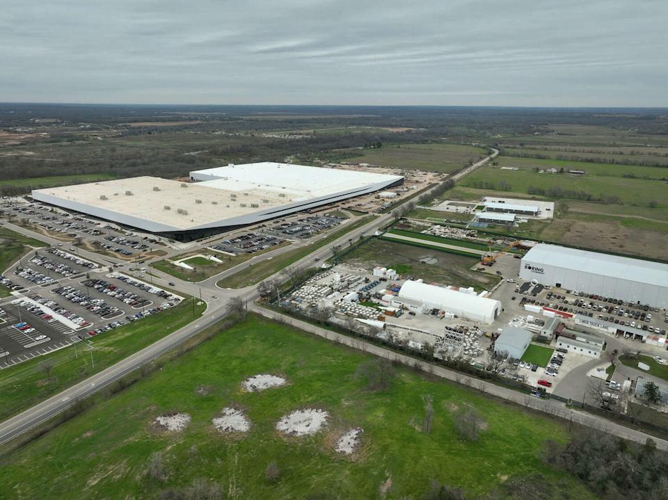 Elon Musk properties are seen last year on on FM 1209 in Bastrop. SpaceX, which already has fast-growing operations at the site, now is seeking state and county tax breaks for a facility where it could build outer-space solar panels. (Jay Janner/Austin American-Statesman)