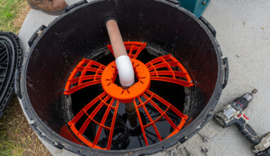 the inside of a septic tank