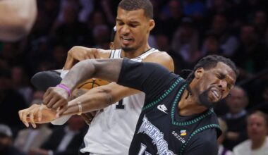 Victor Wembanyama ejected from Spurs-Timberwolves Game 4 after elbowing Naz Reid