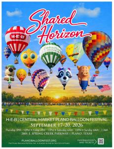 2026 H-E-B | Central Market Plano Balloon Festival Poster