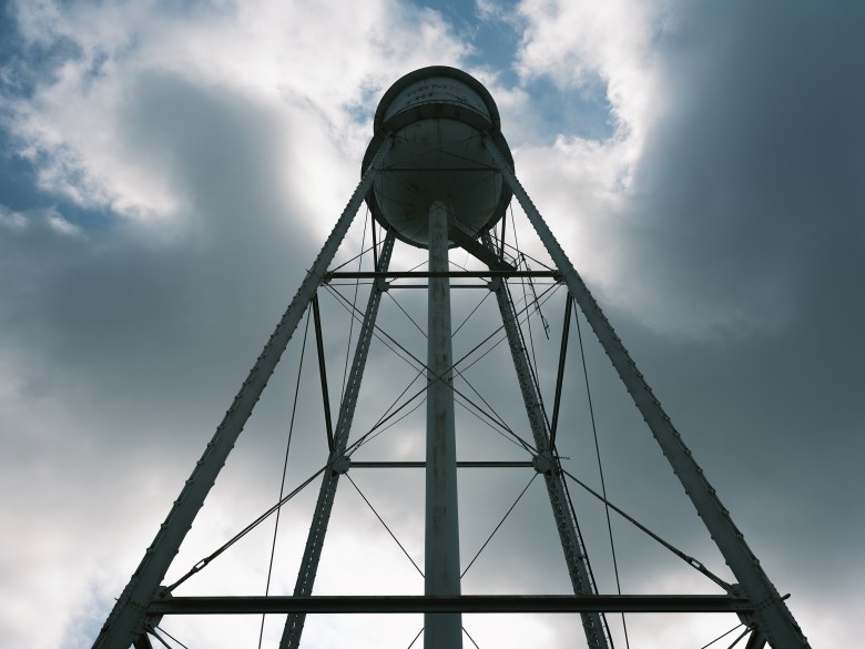 Out of two water towers in Lacy Lakeview, this one needs significant repairs, including a new catwalk and paint. In the meantime Wallingsford said “I wouldn’t send anyone up there.”
