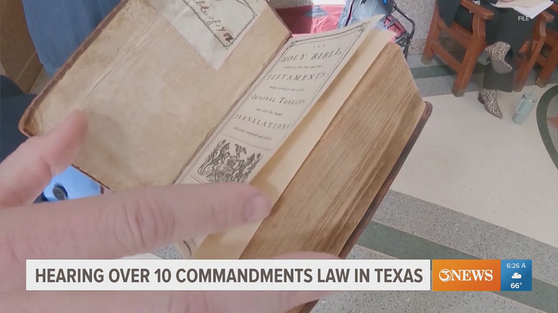 Corpus Christi ISD among districts named in Ten Commandments investigation