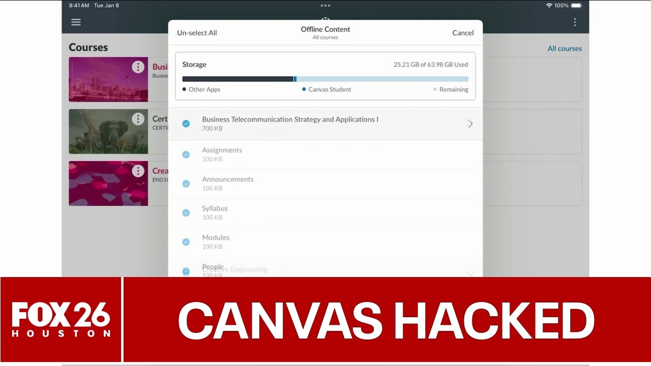 Canvas hack impacts Houston-area schools