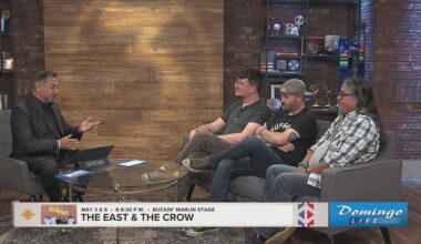 The East & the Crow talk representing local musicians at Buc Days on Domingo Live