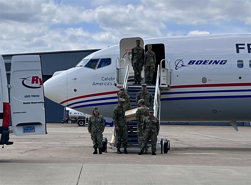 National archives founding era documetns arrive at Hobby Airport in Housotn