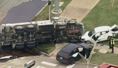 Oil tanker crash in Plano sends used motor oil into White Rock Creek