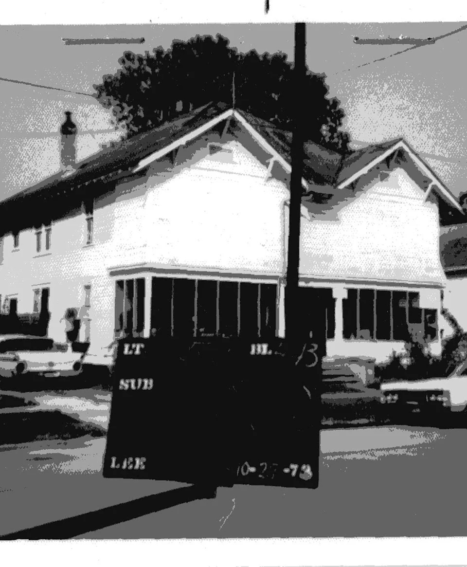 1812 Kane St in Houston's Old Sixth Ward. In about 1888, John Eggler built a 1-story house at 1812 Kane. Eggler lived on the SW corner of Sabine and Decatur and worked in the H. & T. C. shops as a pattern maker. In 1921 John Harvey Eason expanded the 1-story house into the large 2-story house that you see today. It was used as a 4-plex, where he and his family lived in one of the units until he died in 1956. He drove a delivery truck for an ice company. (Courtesy Harris County Archives)