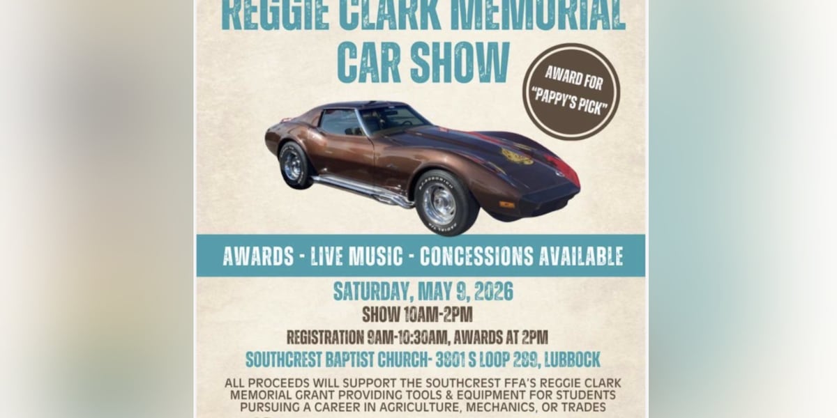 Southcrest FFA hosts 2nd annual Reggie Clark Memorial Car Show