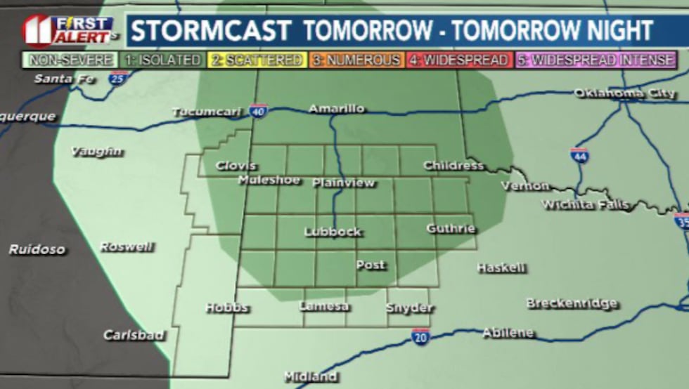 Another round of showers and storms could lead to more potential severe weather in the...