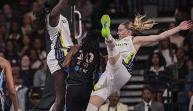 Wings' Paige Bueckers has concussion scare after hard fall, but Dallas keeps playing her anyway