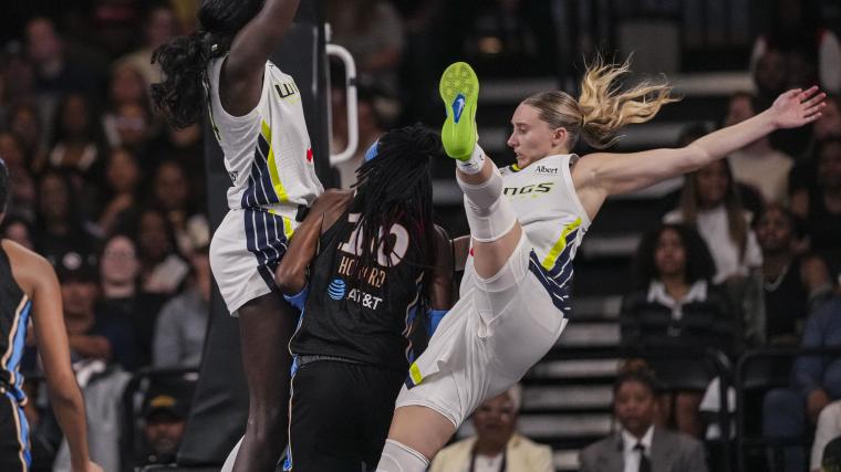 Wings' Paige Bueckers has concussion scare after hard fall, but Dallas keeps playing her anyway
