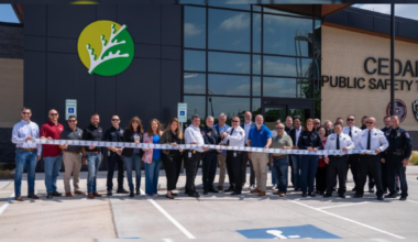 Cedar Park officials held a ribbon-cutting April 24, celebrating a new training campus that serves the local police, fire, and emergency management departments. (Courtesy city of Cedar Park)