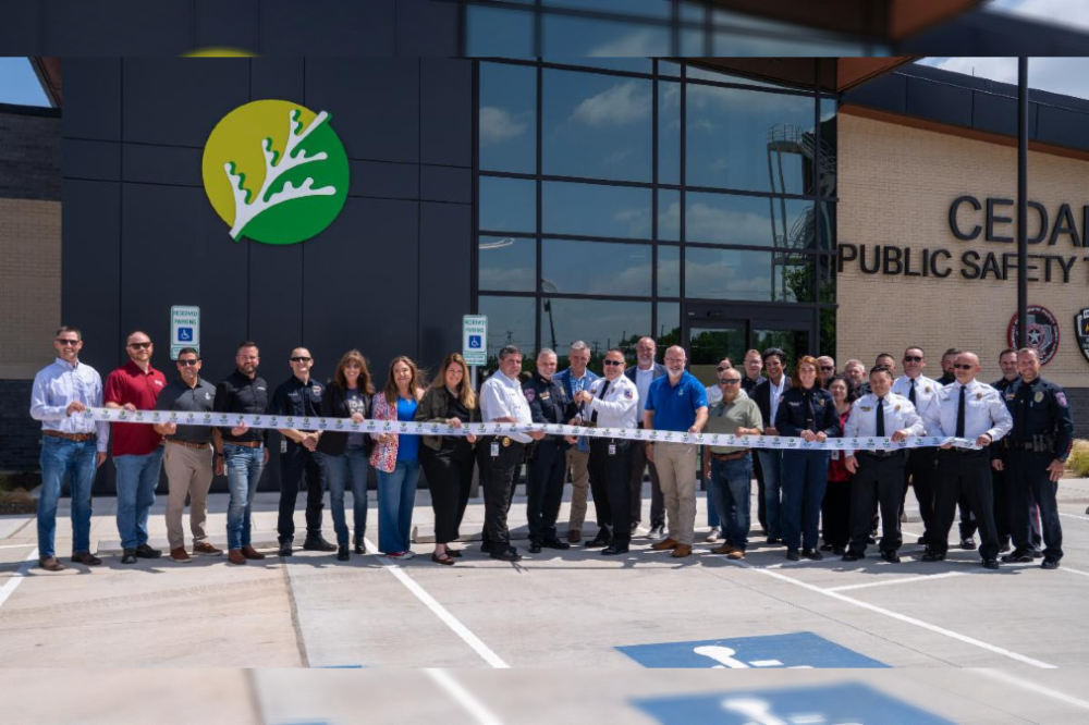 Cedar Park officials held a ribbon-cutting April 24, celebrating a new training campus that serves the local police, fire, and emergency management departments. (Courtesy city of Cedar Park)