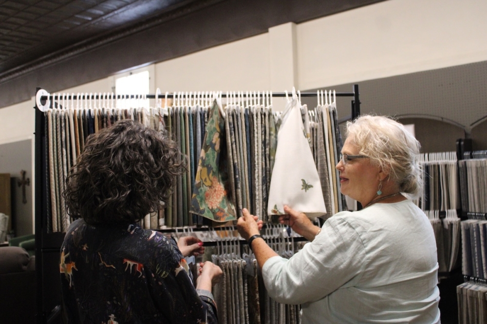 Carol Johnson (right) said she bought the business from her parents in 1989 and has been at the helm ever since. (Andrew Creelman/Community Impact)