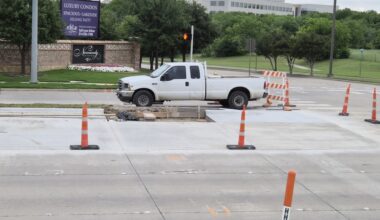 The city is including two new turn lanes, signal upgrades and safety improvements at various intersections, including Tennyson Parkway and Corporate Drive in Plano. (Patricia Ortiz/Community Impact)