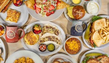 The Toasted Yolk Cafe offers breakfast and lunch meals ranging from brisket tacos to breakfast burritos, sandwiches and more. (Courtesy The Toasted Yolk Cafe)