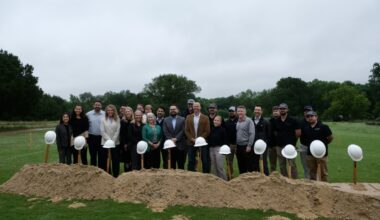 Sun City Texas officials broke ground April 30 on The Den, a short course near the White Wing Golf Club. (Gracie Warhurst/Community Impact)