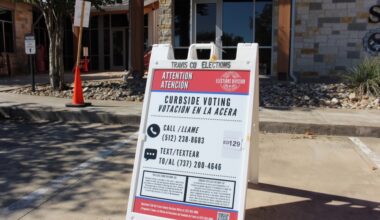 Voters in Hays, Travis and Caldwell counties cast ballots for the Hays CISD trustee At-Large election. (Sienna Wight/Community Impact)