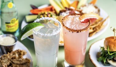 The Original Ranch Water is made with Sauza Hornitos reposado tequila, Jalisco 1562 orange liqueur, fresh lime juice, served with a Topo Chico on the side ($17). (Courtesy Richard Casteel)