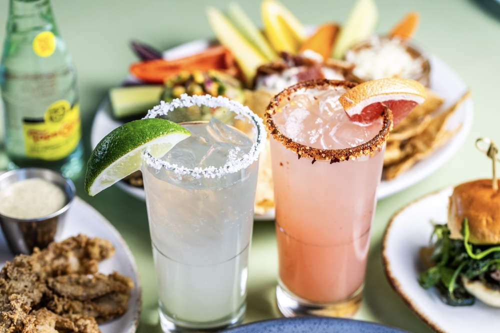 The Original Ranch Water is made with Sauza Hornitos reposado tequila, Jalisco 1562 orange liqueur, fresh lime juice, served with a Topo Chico on the side ($17). (Courtesy Richard Casteel)