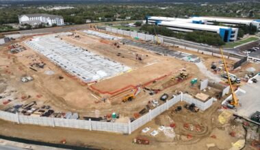 The first Switch data center in Round Rock was constructed near Mays Street. (Courtesy city of Round Rock)