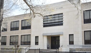 Construction to turn Sam Houston Elementary School into affordable housing is set to begin this summer. (Lizzy Spangler/Community Impact)