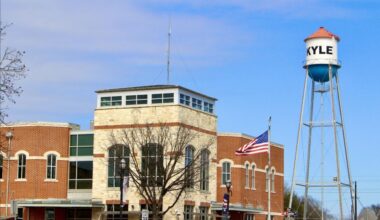 Hays County and development firm officials presented updates on the proposed $65 million Hays County East Side Campus project to the Kyle City Council on May 5. (Community Impact staff)