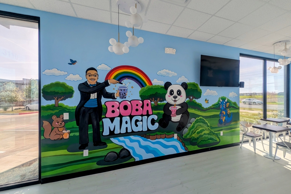 Boba Magic mural