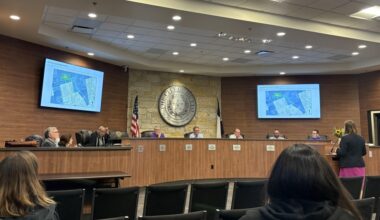 At the May 7 meeting, Hutto City Council reviewed a proposed light industrial project. (Jillian Nachtigal/Community Impact)