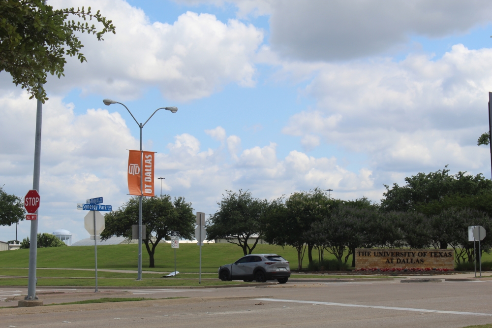 Planned projects include constructing a new roundabout at the intersection of Synergy Park Boulevard and Floyd Road near the University of Texas at Dallas. (Isabella Zeff/Community Impact)