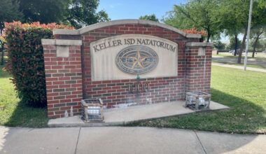 The Keller ISD natatorium hosts swim meets, swim and dive team practices, classes and more. The pool is closed indefinitely due to a maintenance issue. (Adam Doe/Community Impact)