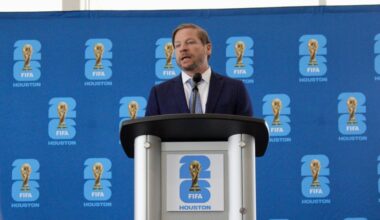 Kris Larson, president and CEO of Downtown Houston , said they are working on a series of investments and improvements to help improve the fan experience during the 2026 FIFA World Cup and create a lasting impact. (Jovanna Aguilar/Community Impact)