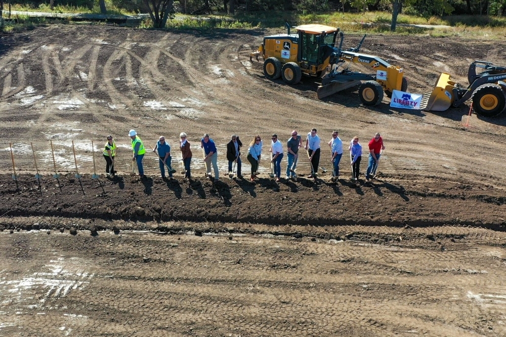 City of Cedar Park and Williamson County officials broke ground on the expansion of Toro Grande Boulevard in November. (Courtesy city of Cedar Park)