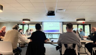 Jersey Village City Council met May 18 at Jersey Meadow Convention Center to discuss their fiscal year 2026-27 budget. (Ella Barnes/Community Impact.)