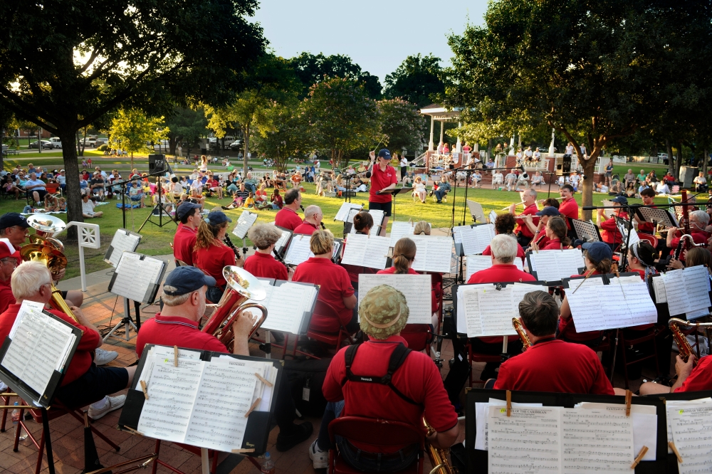 Plano Community Band has a number of summer concerts at Haggard Park, including its patriotic concert in July. (Courtesy Visit Plano)