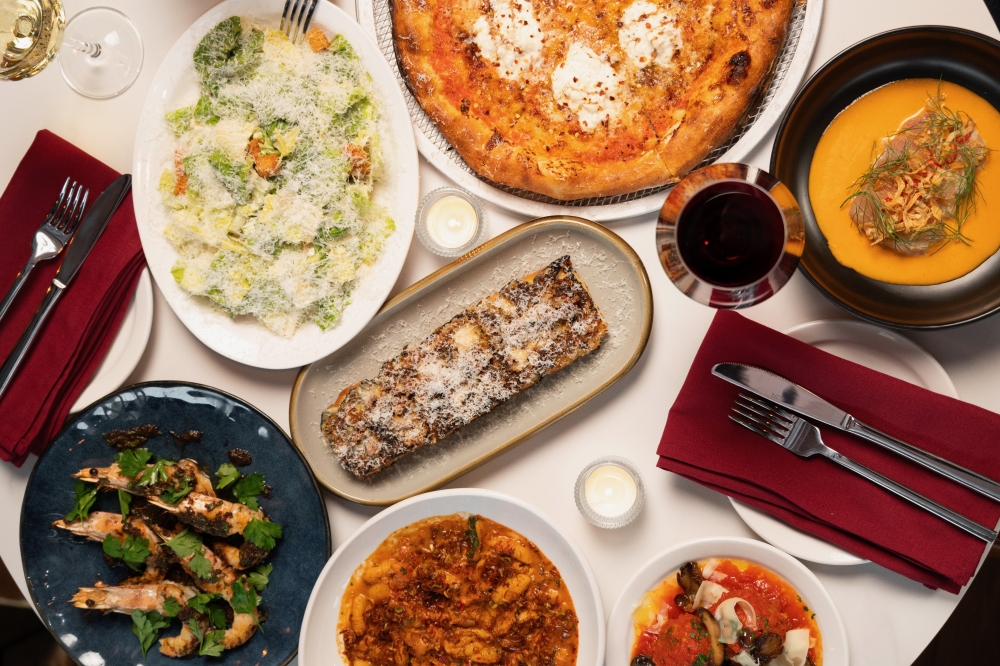 Frank and Margie's menu in Round Rock includes thin-crust pizzas, with Margarita Kallas-Lee's sourdough starter in the mix; handmade pastas, appetizers and salads; as well as secondi and desserts. (Courtesy Scratch Restaurants Group)