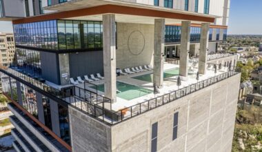 Forme Apartments offer a pool deck as well as other amenities, including a cocktail bar and lounge, a fitness center and an extended stay hotel. (Courtesy Sentral)