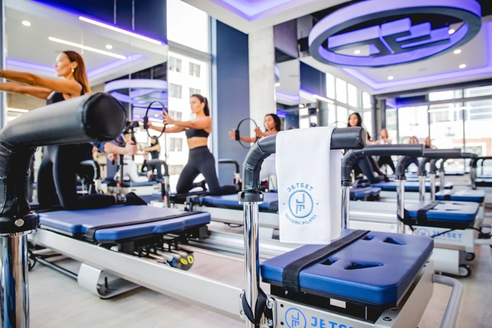 JETSET Pilates classes consist of high-intensity and low-impact movements on a reformer machine. (Courtesy JETSET Pilates)